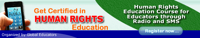 Human Right Certificate Education